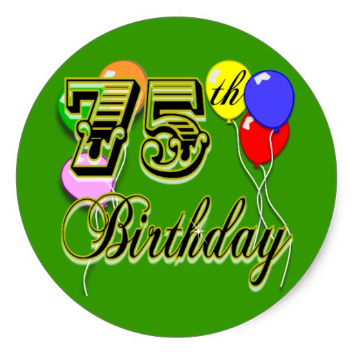 75th Birthday Clip Art