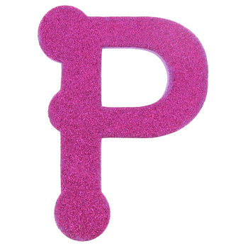 P 5" Glitter EVA Foam Letter | Hobby Lobby | 26846