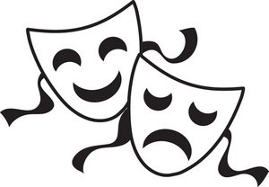 Mardi gras clip art black and white