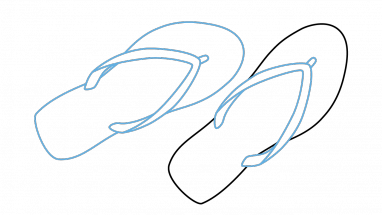 How to Draw Flip Flops, Shoes, Warderobe, Easy Step-by-Step ...