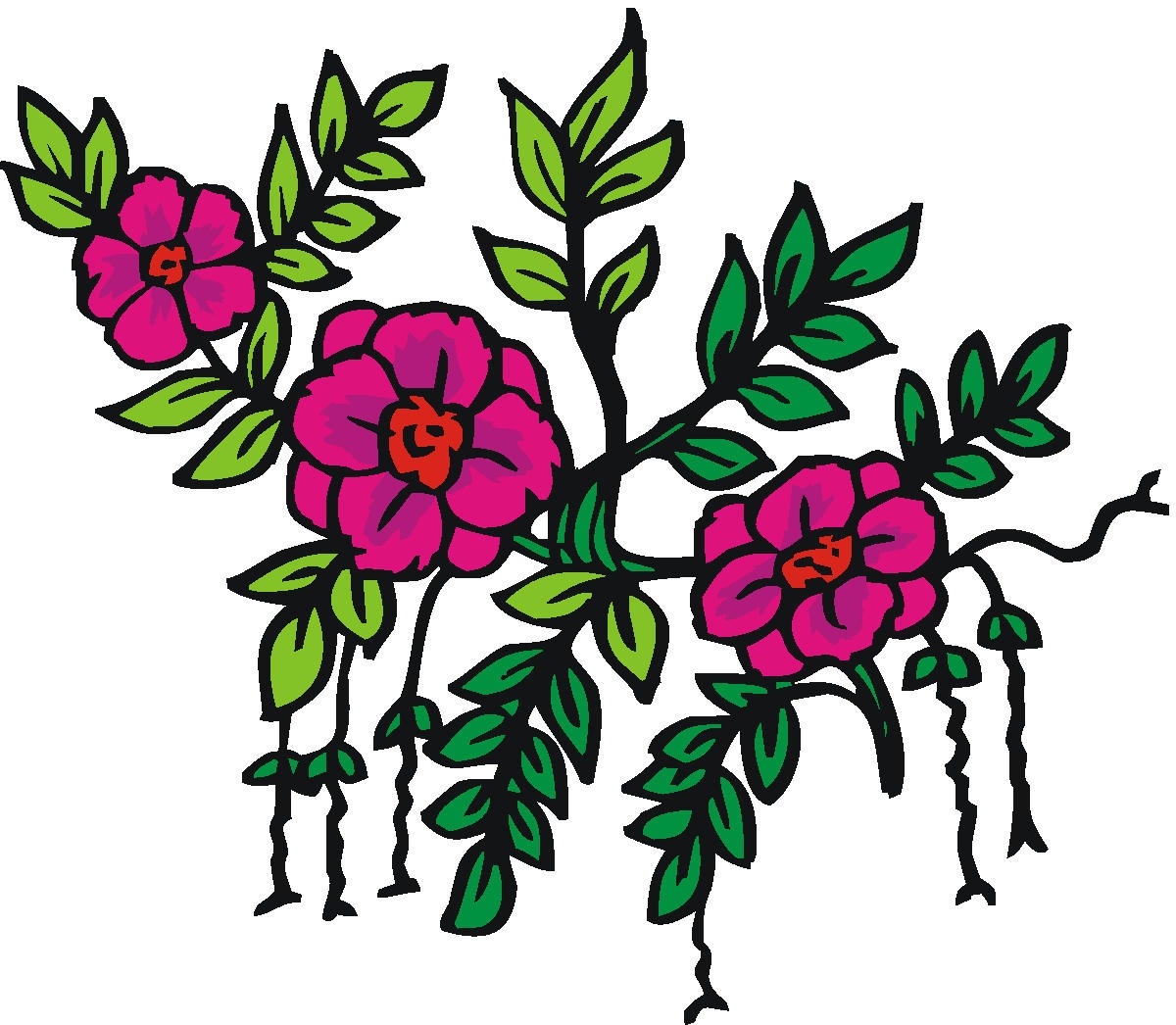 ArtbyJean - Paper Crafts: CLIP ART FLOWERS - Pretty flowers for ...