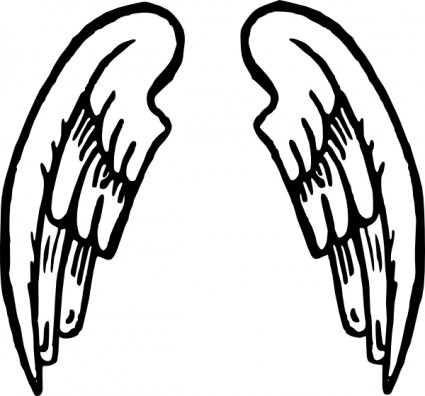 Angel Wings Tattoo clip art Free vector in Open office drawing svg ...