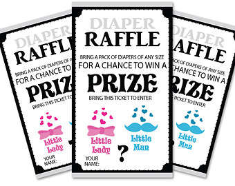 diaper raffle ticket