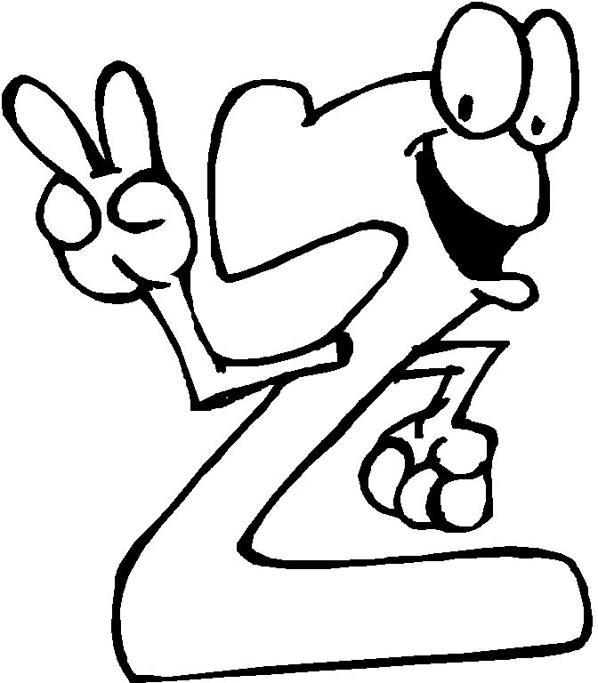 numbers coloring pages