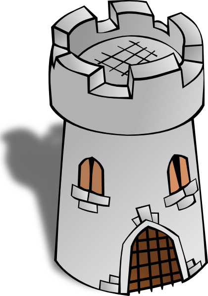 Round Tower clip art Free Vector