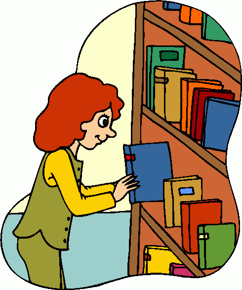 girl_in_library_3 clipart - girl_in_library_3 clip art