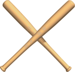 Crossed Bats Baseball Clipart Royalty Free Public ...