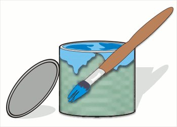 Free paint-can-n-brush Clipart - Free Clipart Graphics, Images and ...