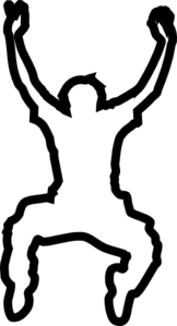 Jump Silhouette clip art - vector clip art online, royalty free ...