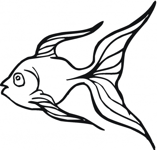 Goldfish Fish Bowl Coloring Pages Pic 23