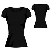 Black T Shirt Layout - ClipArt Best