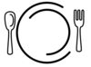 Knife And Fork Clipart clip art - vector clip art online, royalty ...
