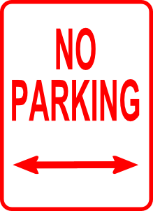 No Parking Sign clip art Free Vector / 4Vector