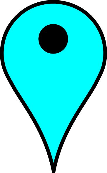 Google Maps Icon - Baby Blue clip art - vector clip art online ...