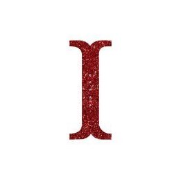 Grasslands Road 6-1/2-Inch Glitter Red Monogram Initial Ornament ...