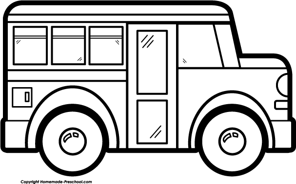 School Bus Clip Art Black And White - Free Clipart ...