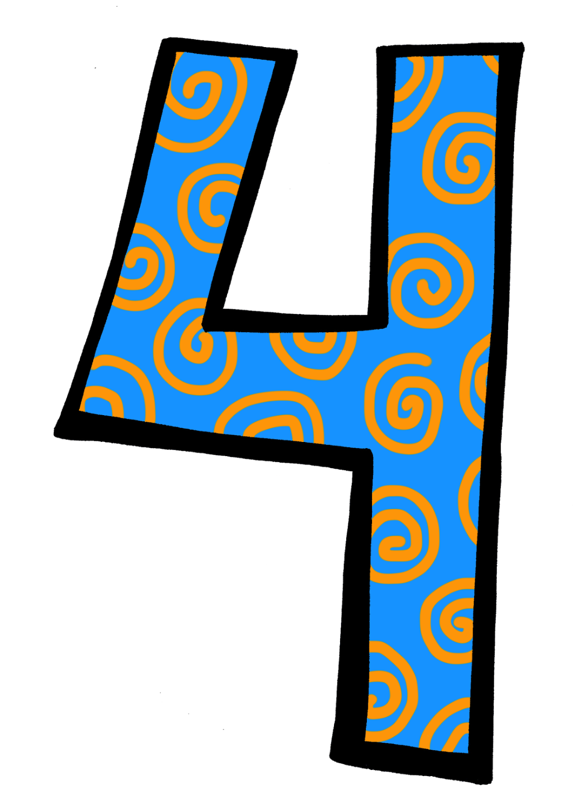 Number 4 Clipart Purple Number 4 clipart purple