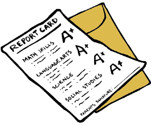 Clipart School Report Card