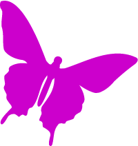 Pink Butterfly Border - Free Clipart Images