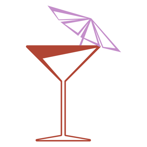 Martini cocktail glass vector graphics | Public domain vectors