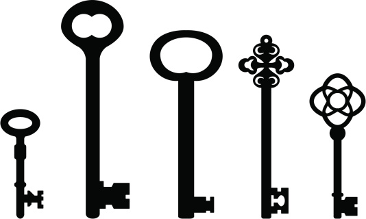 Skeleton Key Clip Art, Vector Images & Illustrations