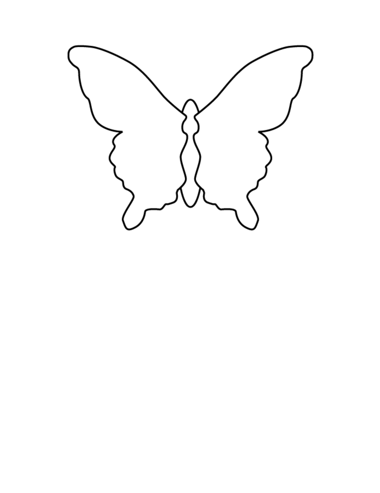 Butterfly Drawing Template