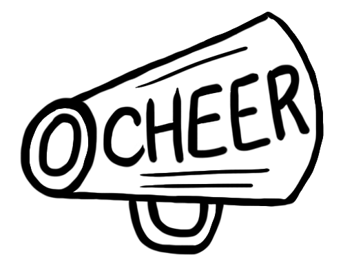 Cheerleader Megaphone Clipart