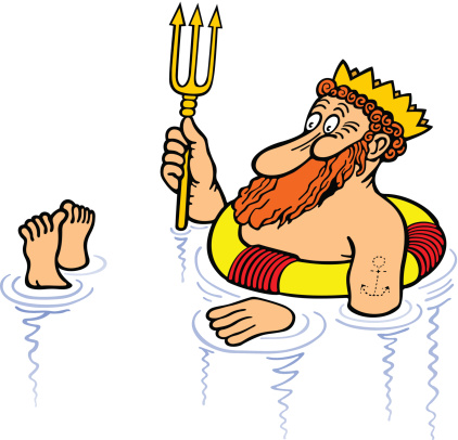 Neptune The God Cartoon Clip Art, Vector Images & Illustrations ...