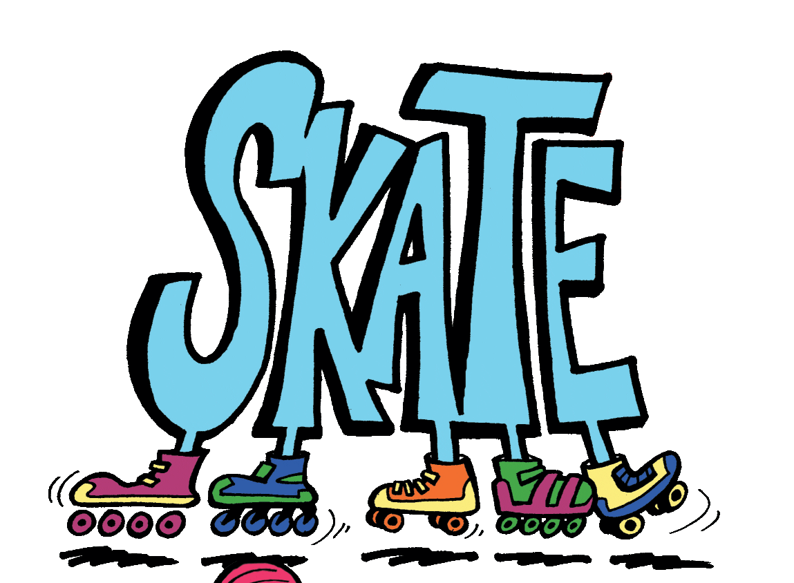 Skate Roller Skating Clipart