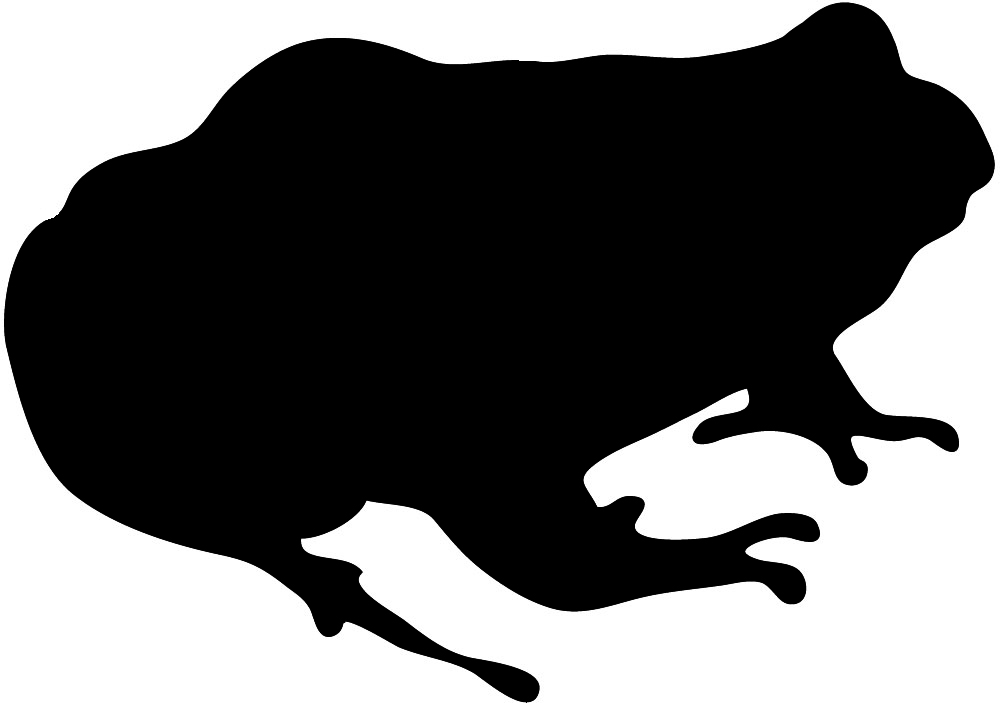 Frog silhouette clip art