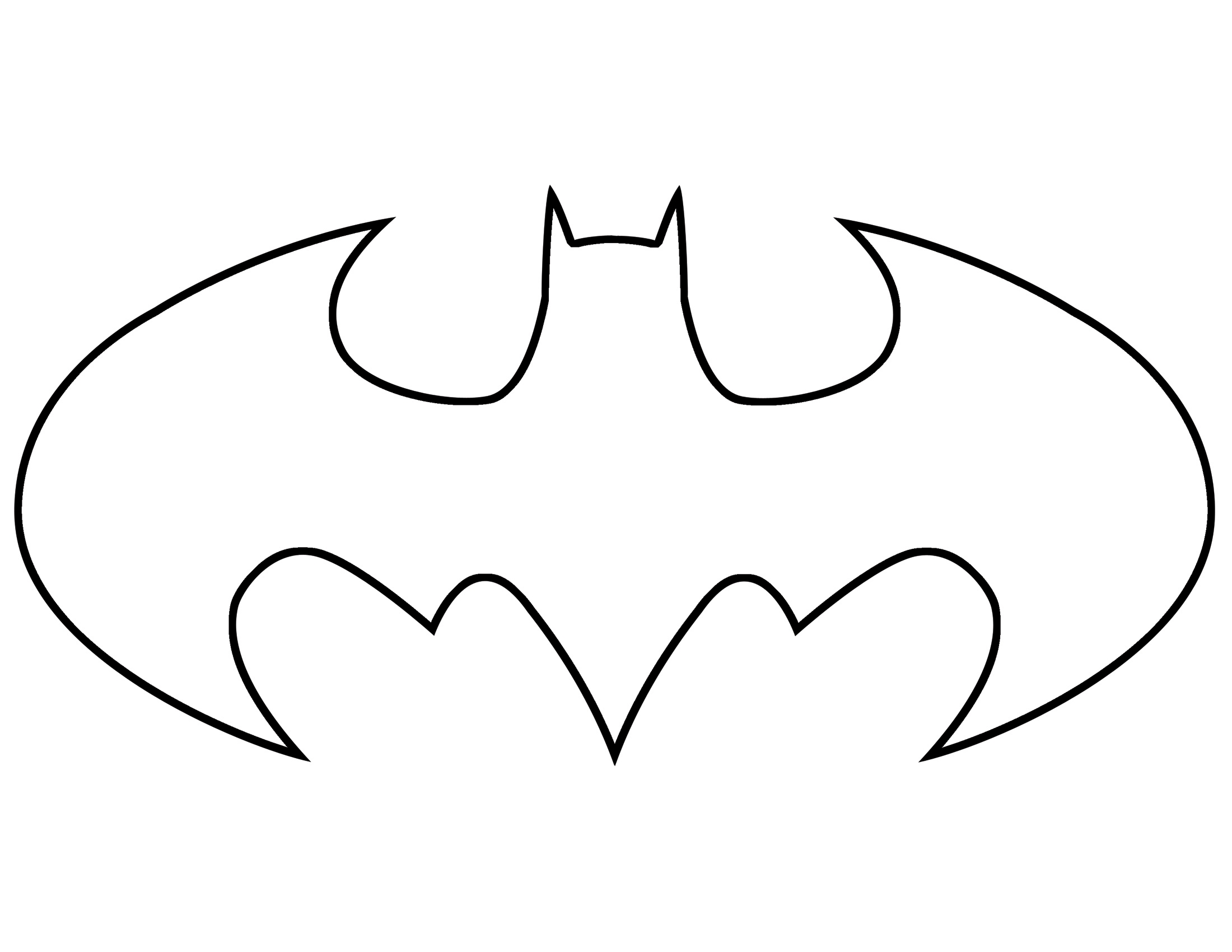 Batman Logo Black And White