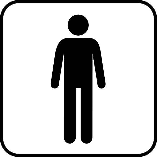 Person outline clipart vector