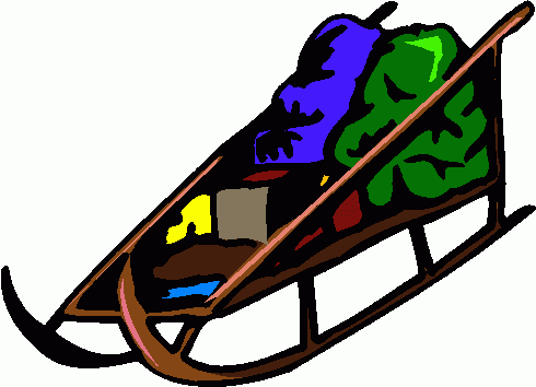 Dog Sled Clipart