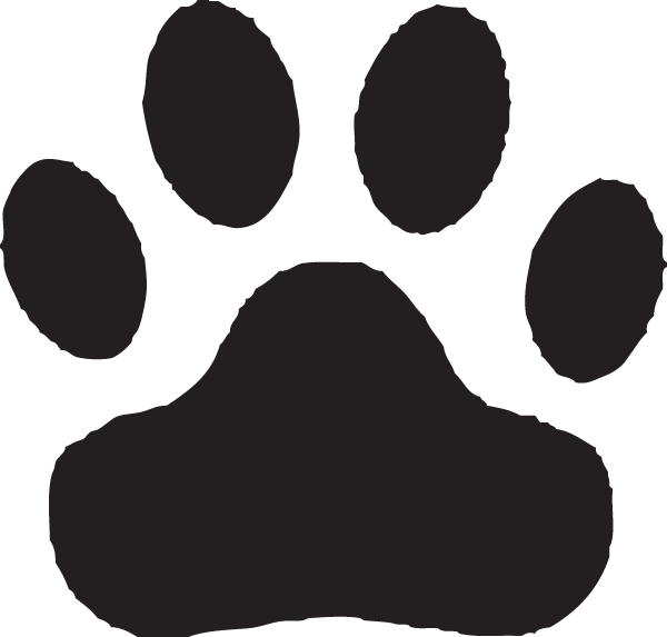 Free clipart dog paw prints