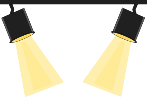 Stage light clipart