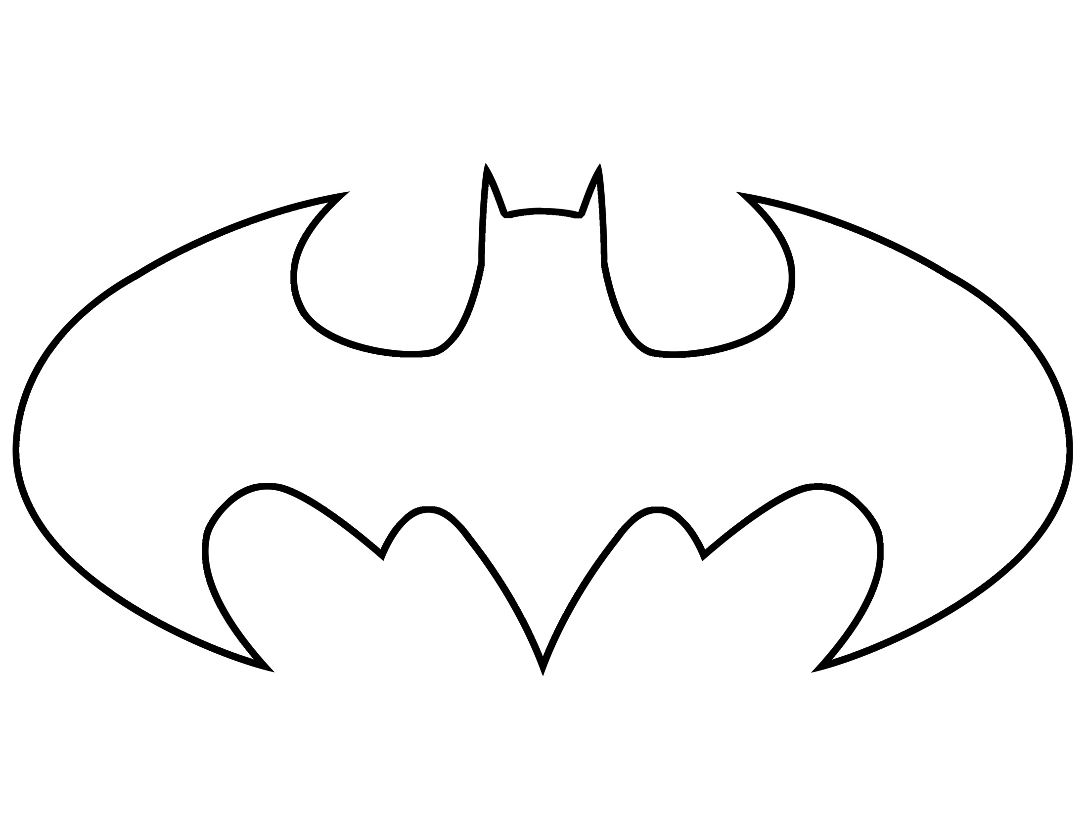 Batman Logo Stencil