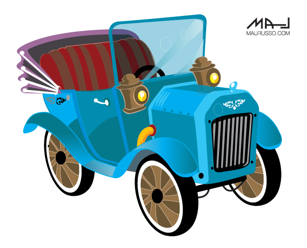 Vintage Car Vector | 123Freevectors