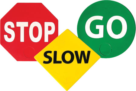 Stop And Go Signs Clipart