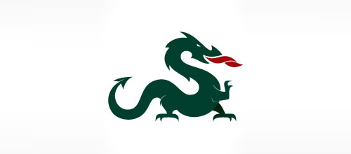 30 Incredibly Good Examples of Dragon Logo | Naldz Graphics