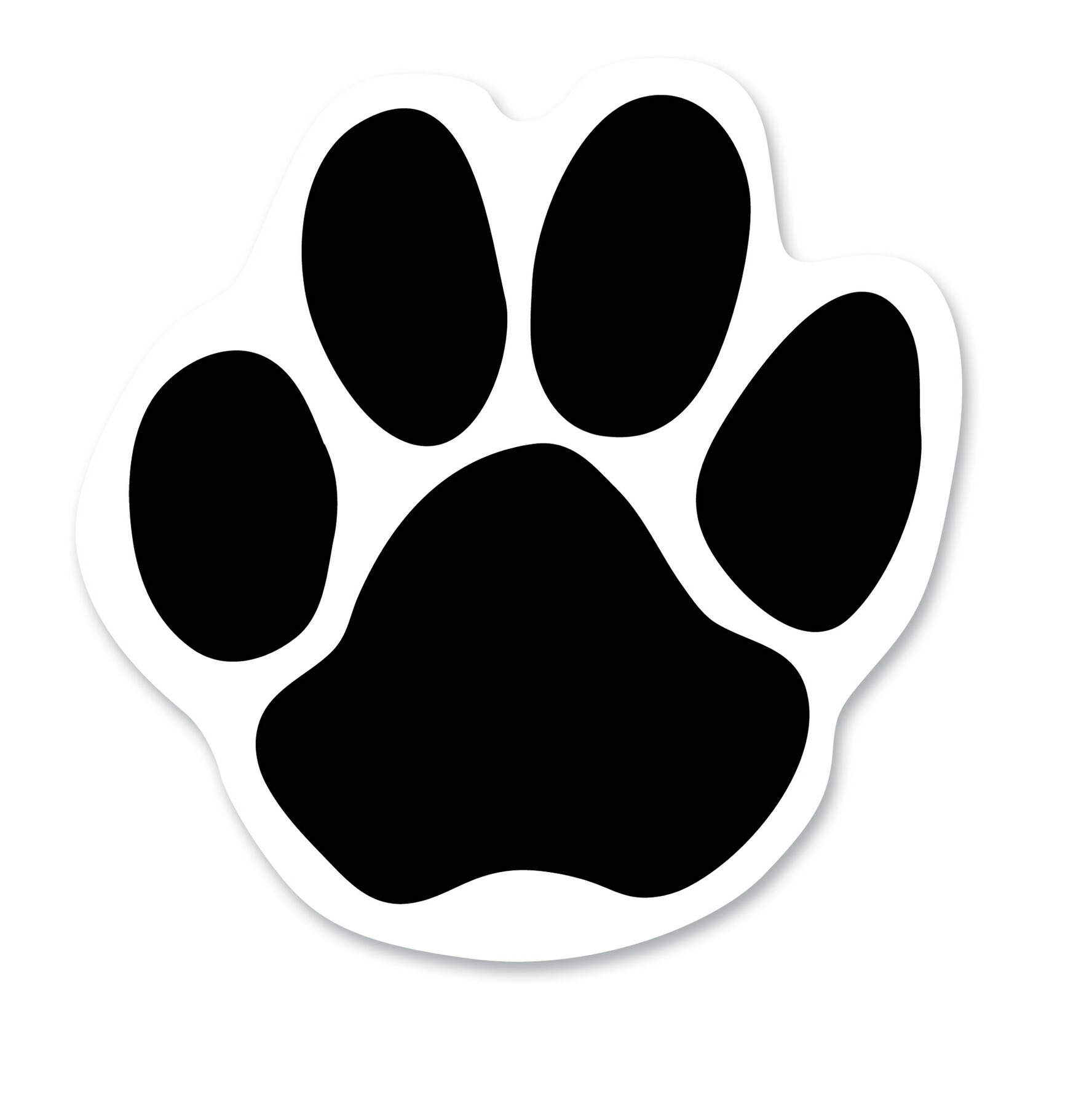 Outlines Bear Paw Prints - ClipArt Best