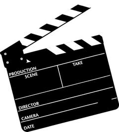 Movie Clapper Clip Art - Tumundografico