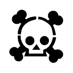 Stencil templates, Skull and crossbones and Stencils