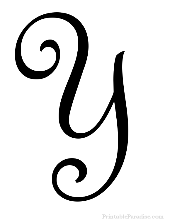 Printable Cursive Letters - Free Fancy Cursive Letters