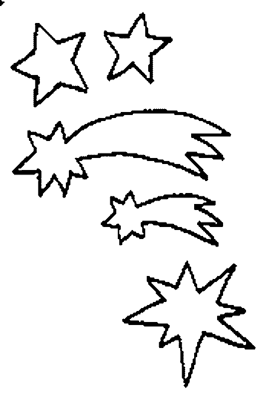 Shooting Star Coloring Pages