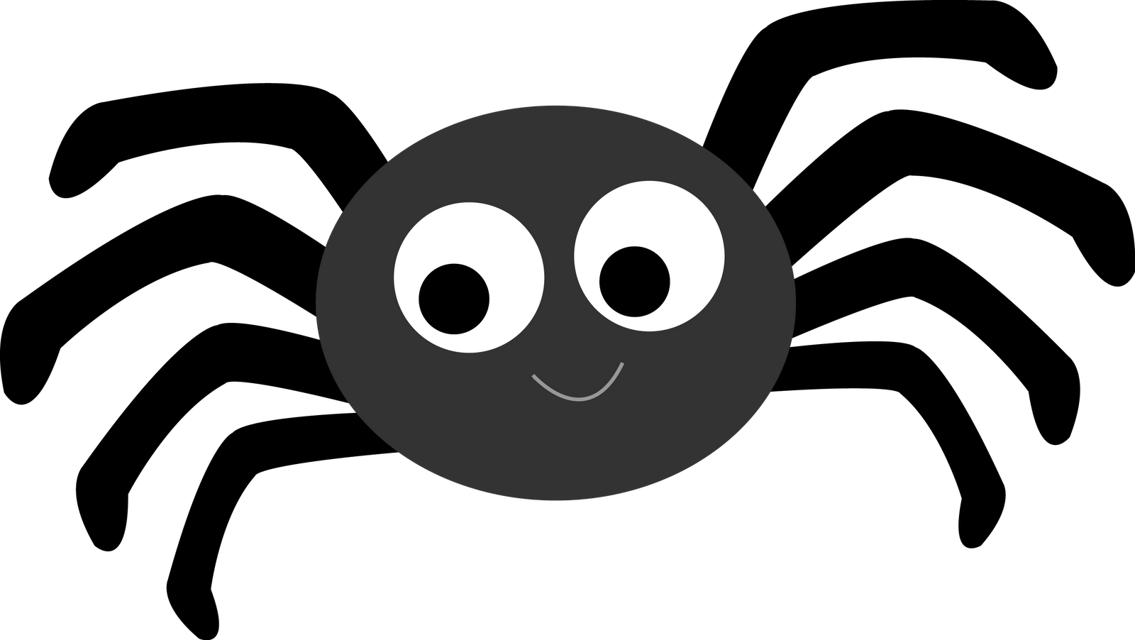 Cute halloween spider clipart