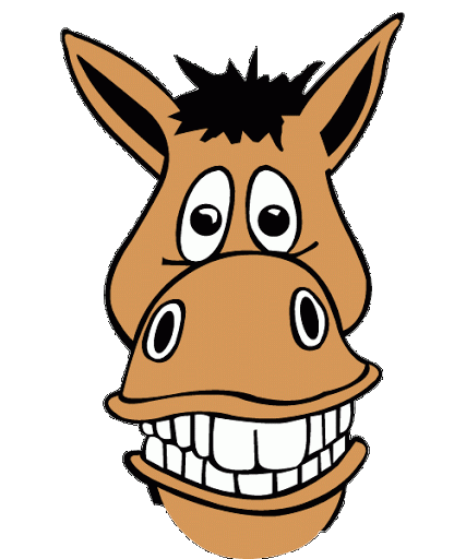 Funny horse clipart