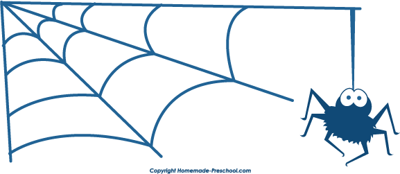 Corner spider web clipart