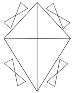 Kite Cut Out Pattern - ClipArt Best