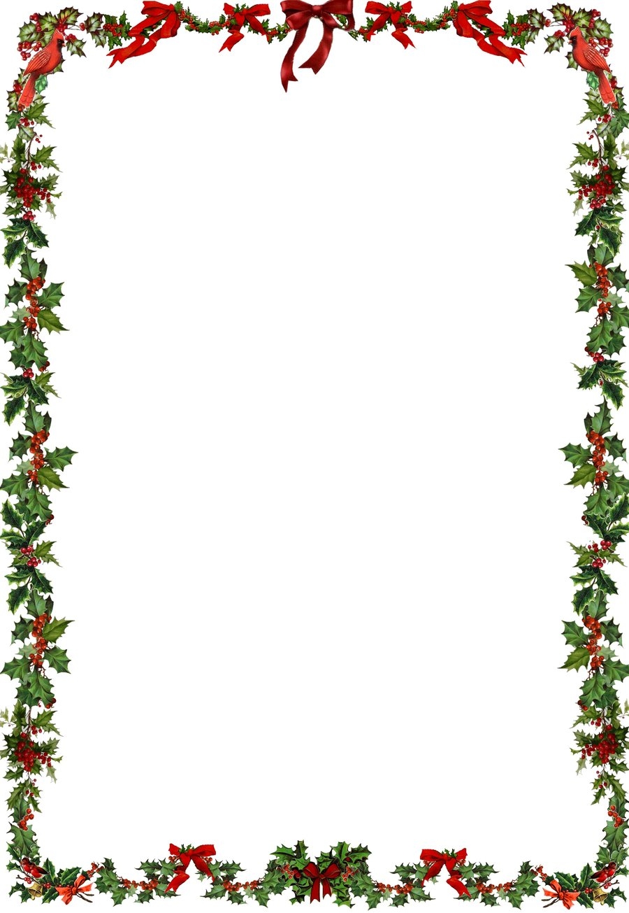 Holly border clip art