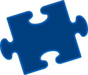 Blue Puzzle Pieces Clip Art - vector clip art online ...